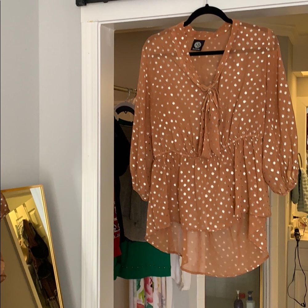 High low peplum top